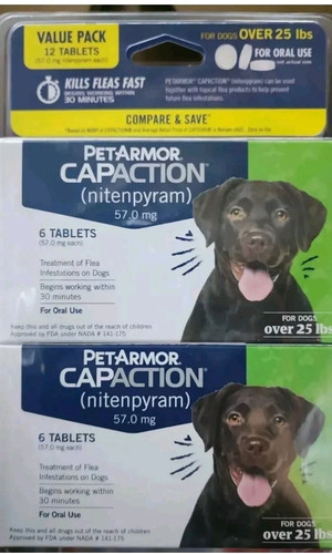 Petarmor capaction flea tabs - capaction,